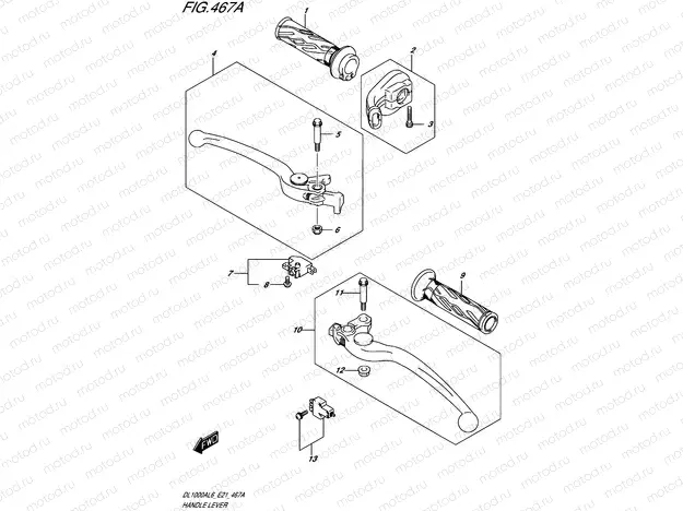 467A - HANDLE LEVER