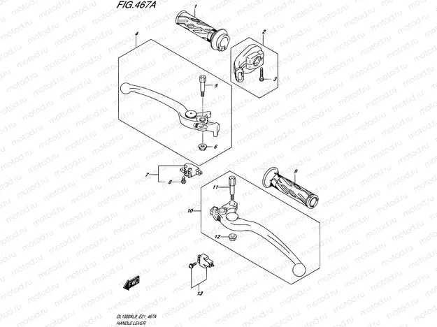 467A - HANDLE LEVER