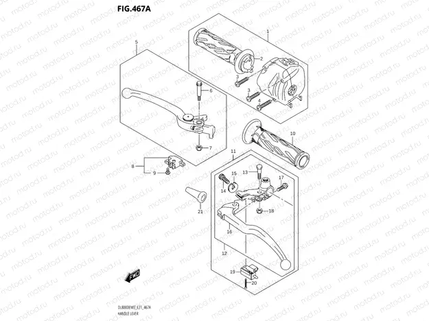 467A - HANDLE LEVER