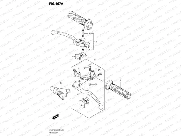467A - HANDLE LEVER