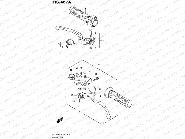 467A - HANDLE LEVER