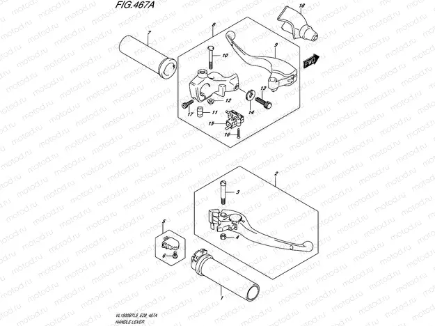 467A - HANDLE LEVER