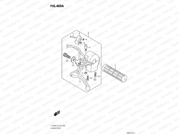 469A - LH HANDLE LEVER