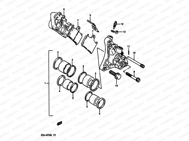46A - FRONT CALIPERS (MODEL L)