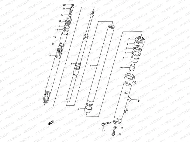 46A - FRONT DAMPER (GSF1200SAV)