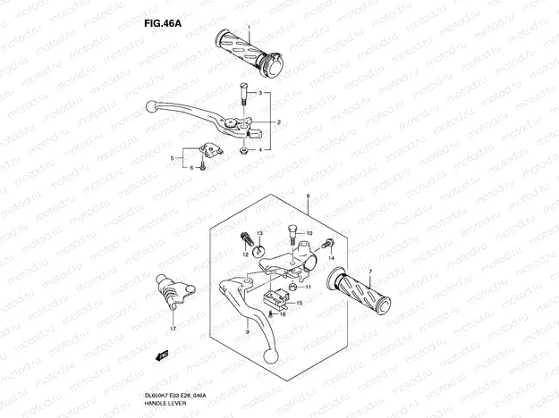 46A - HANDLE LEVER (MODEL L0)