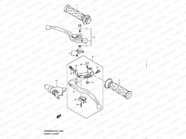 46A - HANDLE LEVER (MODEL L0)