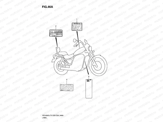 46A - WARNING LABEL (MODEL Y/K1/K2/K3)
