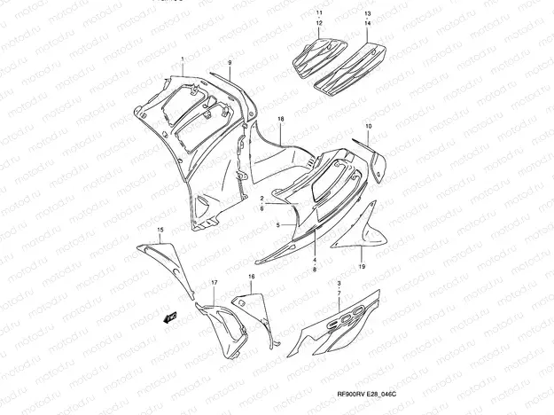 46C - UNDER COWLING BODY (MODEL V)
