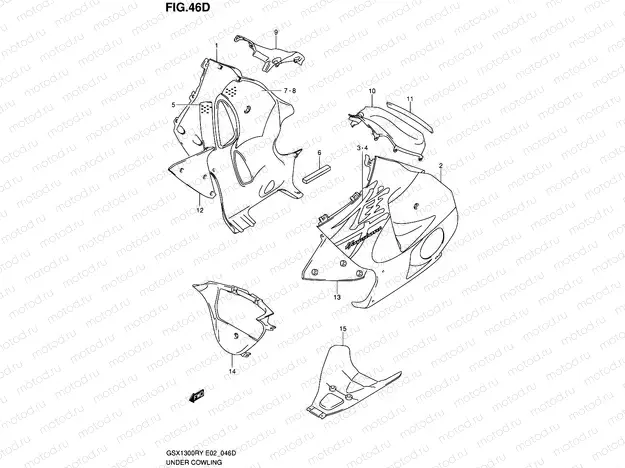 46D - UNDER COWLING (MODEL K3)
