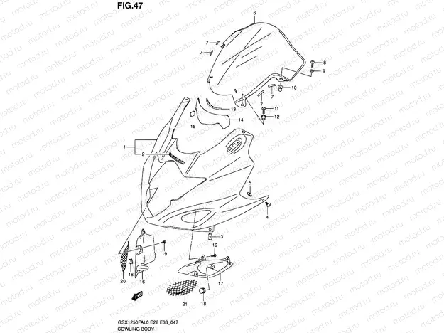 47 - COWLING BODY