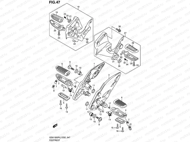 47 - FOOTREST