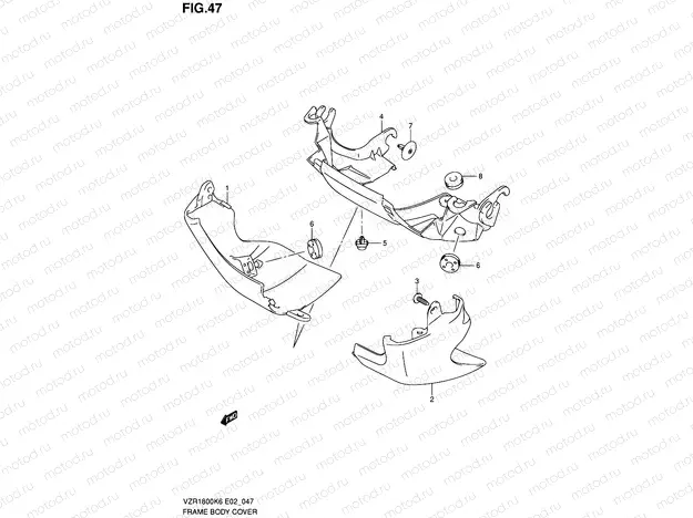 47 - FRAME BODY COVER