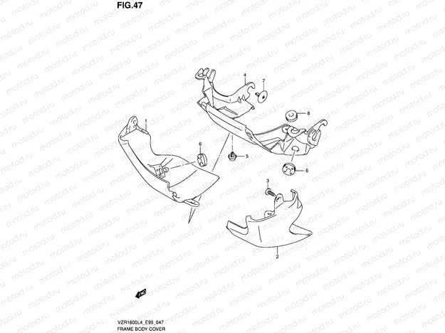 47 - FRAME BODY COVER