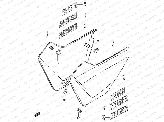 47 - FRAME COVER (MODEL Z)