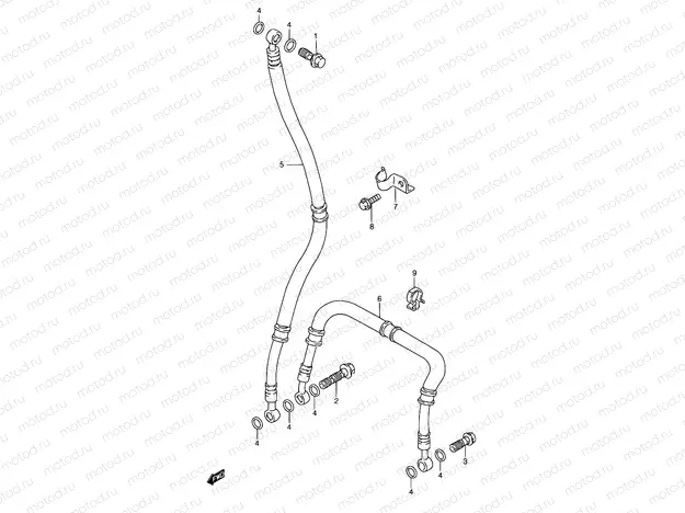 47 - FRONT BRAKE HOSE