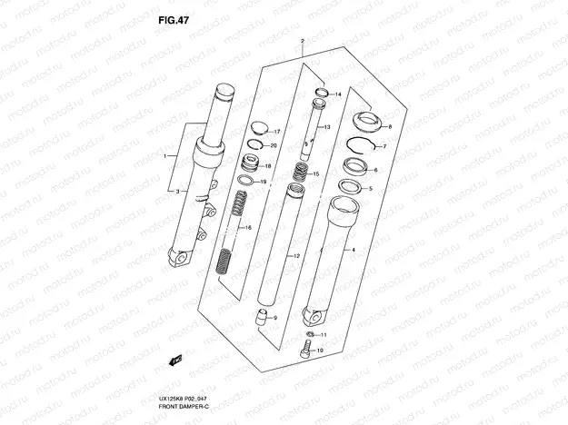 47 - FRONT DAMPER