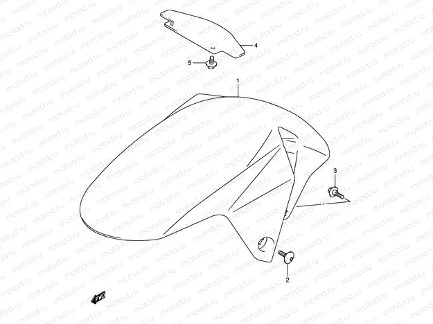 47 - FRONT FENDER (MODEL K3/K4/K5/K6)