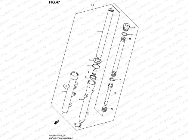 47 - FRONT FORK DAMPER
