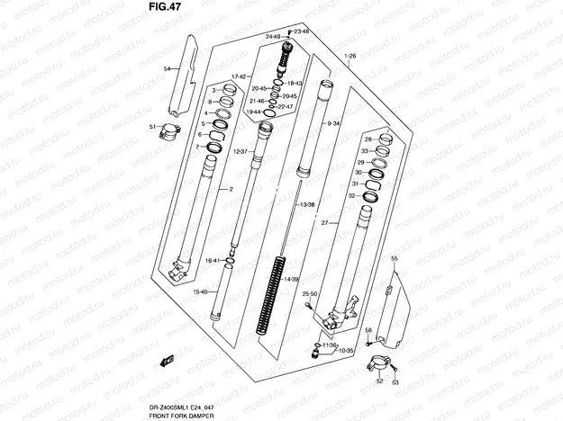 47 - FRONT FORK DAMPER