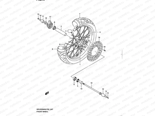 47 - FRONT WHEEL