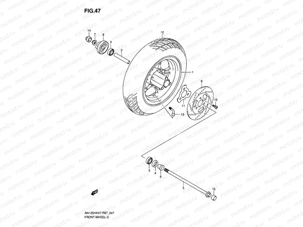 47 - FRONT WHEEL