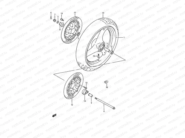 47 - FRONT WHEEL