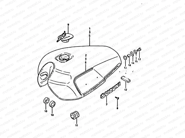 47 - FUEL TANK (MODEL X : 24L)