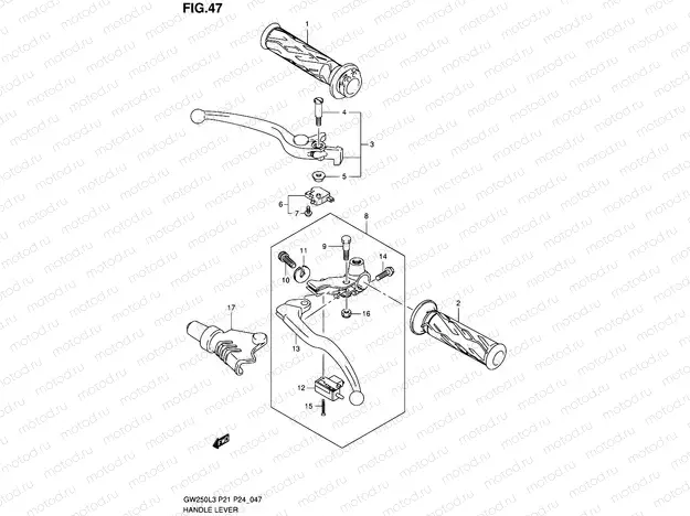 47 - HANDLE LEVER