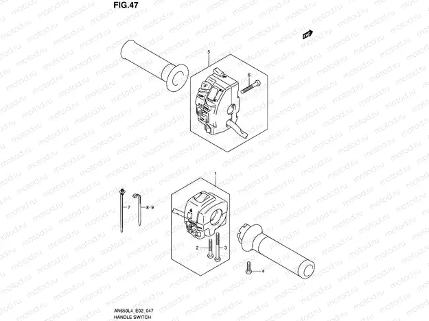 47 - HANDLE SWITCH (AN650L4 E02)