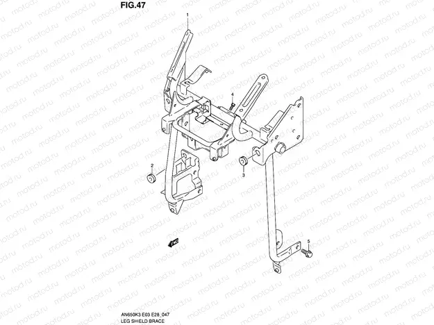 47 - LEG SHIELD BRACE