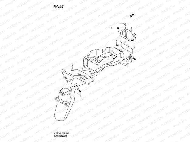 47 - REAR FENDER
