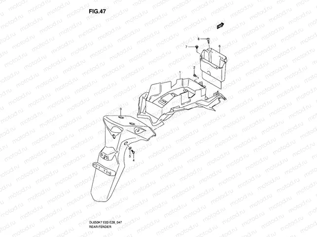 47 - REAR FENDER