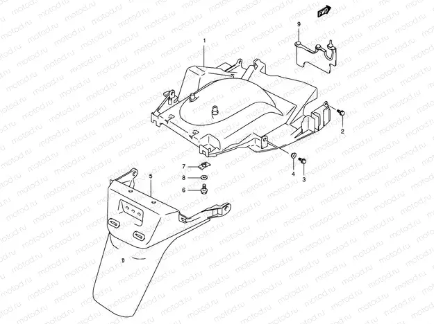 47 - REAR FENDER (MODEL X/Y)