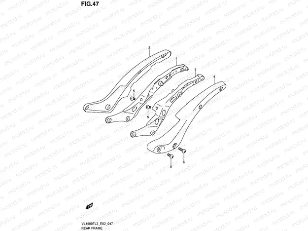 47 - REAR FRAME