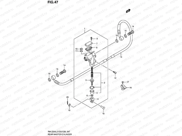 47 - REAR MASTER CYLINDER