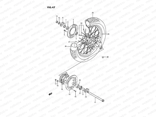 47 - REAR WHEEL