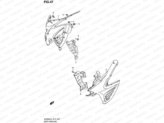 47 - SIDE COWLING