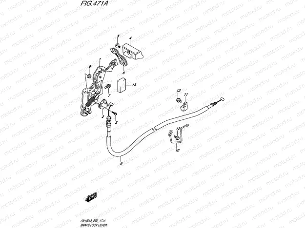 471A - BRAKE LOCK LEVER