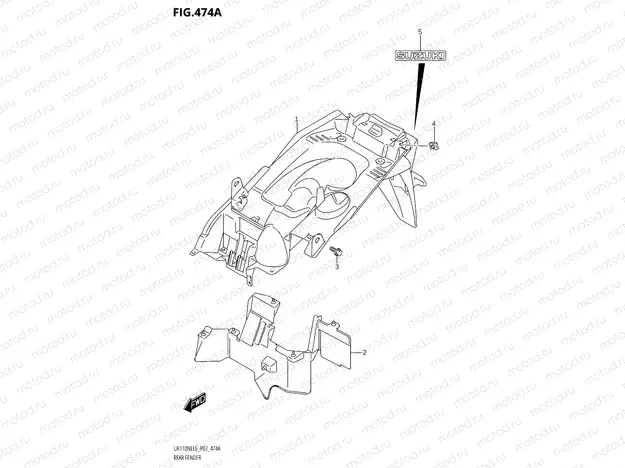 474A - REAR FENDER