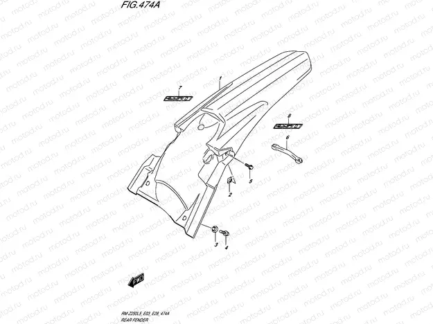 474A - REAR FENDER