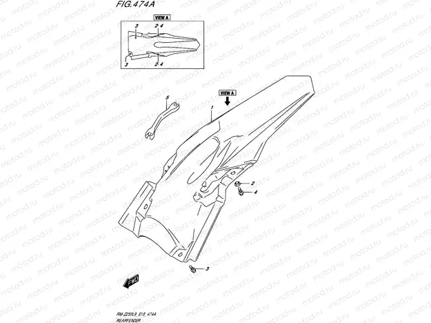474A - REAR FENDER