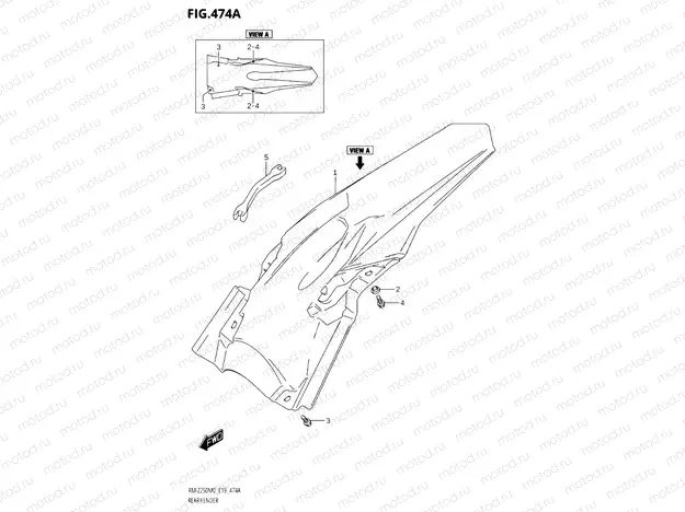 474A - REAR FENDER