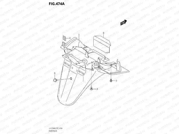 474A - REAR FENDER
