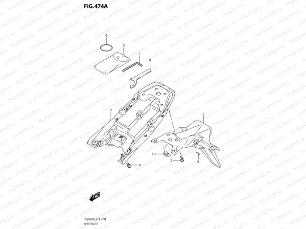 474A - REAR FENDER
