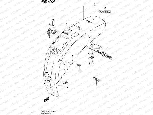 474A - REAR FENDER