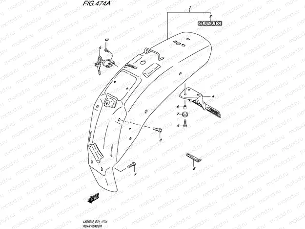 474A - REAR FENDER