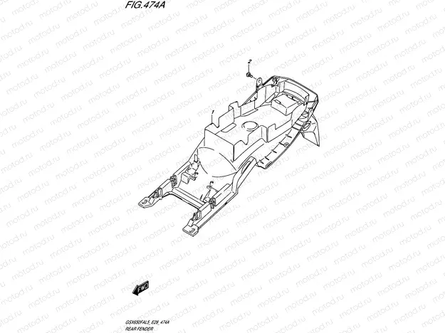 474A - REAR FENDER