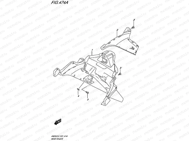 474A - REAR FENDER