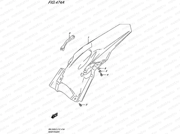 474A - REAR FENDER